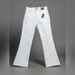 Express High Waisted White Flare-Leg Women's Jeans